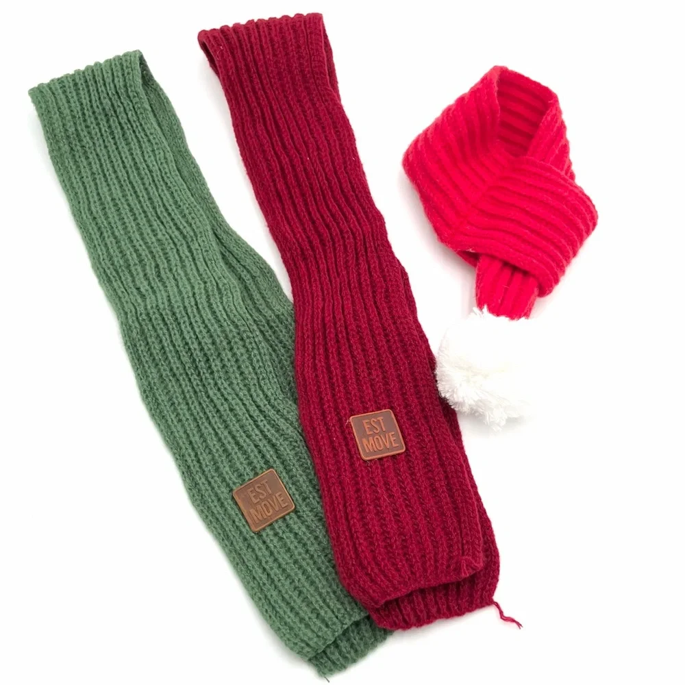 Bundle of Dog Scarves Christmas Dog Scarf Santa Scarf